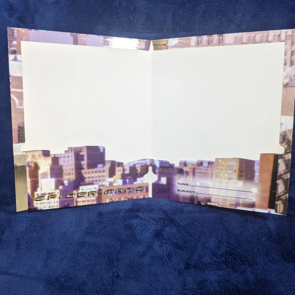 Vintage 2004 Spider-Man 2 Movie Merchandise Pocket Folder Bundle